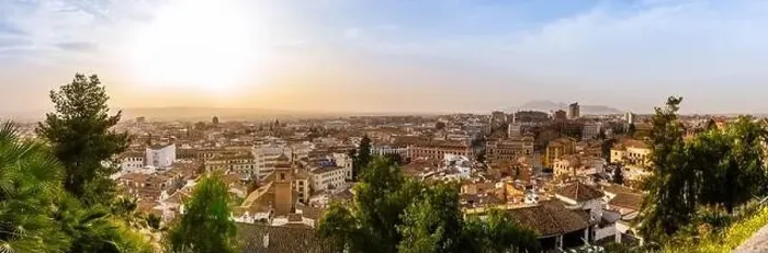Framed Print : Panorama of the city of Granada in Andalusia, Spain Framed Print : Panorama of the city of Granada in Andalusia, Spain