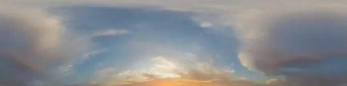 Framed Print : Panorama of a dark blue sunset sky with golden Cumulus clouds Framed Print : Panorama of a dark blue sunset sky with golden Cumulus clouds