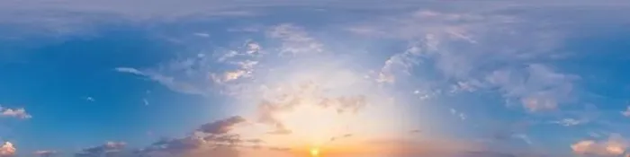 Framed Print : Panorama of a dark blue sunset sky with pink Cirrus clouds Framed Print : Panorama of a dark blue sunset sky with pink Cirrus clouds