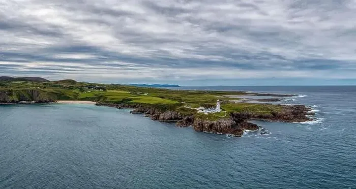 Framed Print : A panorama drone landscape view of Fanad Head Lighthouse and Peninsula on the northern coast of Ireland Framed Print : A panorama drone landscape view of Fanad Head Lighthouse and Peninsula on the northern coast of Ireland
