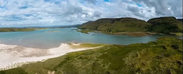 Framed Print : A panorama drone landscape view of Loughros Beg Bay Framed Print : A panorama drone landscape view of Loughros Beg Bay