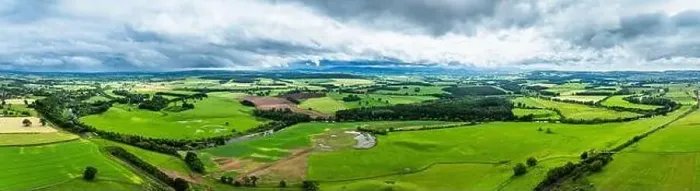 Framed Print : Panorama of Farms and Fields over River Eden and River Eamont from a drone, Cumbria, England Framed Print : Panorama of Farms and Fields over River Eden and River Eamont from a drone, Cumbria, England