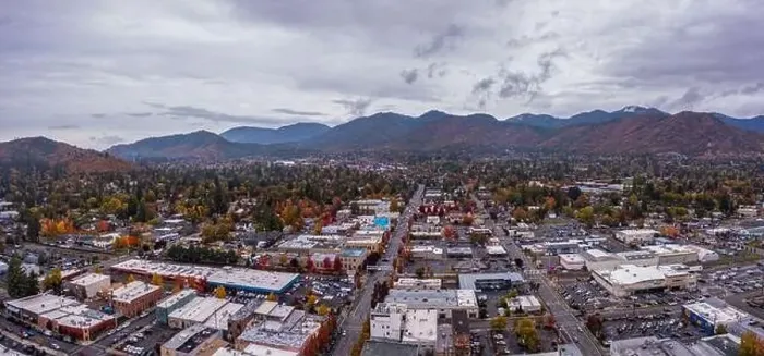 Framed Print : Panorama of Grants Pass, Oregon, USA Framed Print : Panorama of Grants Pass, Oregon, USA