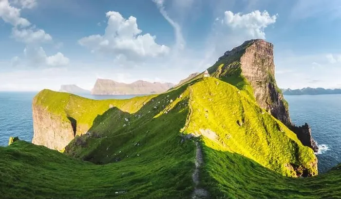 Framed Print : Panorama of green faroese hills and Kallur lighthouse on Kalsoy island, Faroe islands, Denmark. Landscape photography Framed Print : Panorama of green faroese hills and Kallur lighthouse on Kalsoy island, Faroe islands, Denmark. Landscape photography