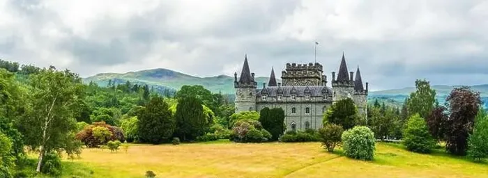 Framed Print : Panorama of Inveraray Castle, Clan Campbell, Loch Fyne, Argyll, Scotland, UK Framed Print : Panorama of Inveraray Castle, Clan Campbell, Loch Fyne, Argyll, Scotland, UK