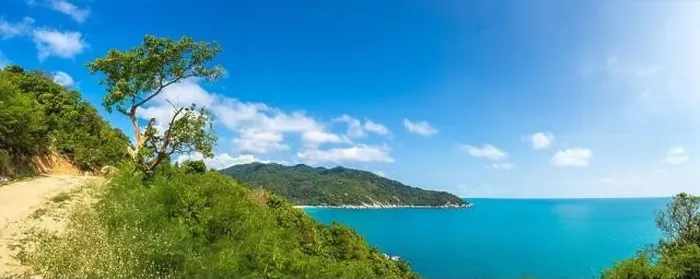 Framed Print : Panorama of Koh Phangan island, Thailand in a summer day Framed Print : Panorama of Koh Phangan island, Thailand in a summer day