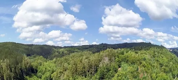 Framed Print : Panorama landscape from the air in the Bavarian Danube area with cloudy summer sky Framed Print : Panorama landscape from the air in the Bavarian Danube area with cloudy summer sky