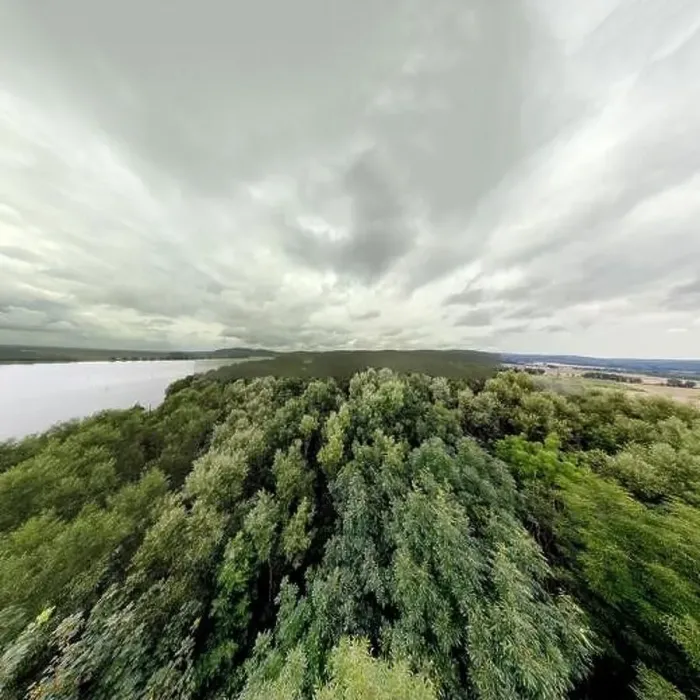 Framed Print : Panorama landscape from the air in the Bavarian Danube area with cloudy summer sky Framed Print : Panorama landscape from the air in the Bavarian Danube area with cloudy summer sky