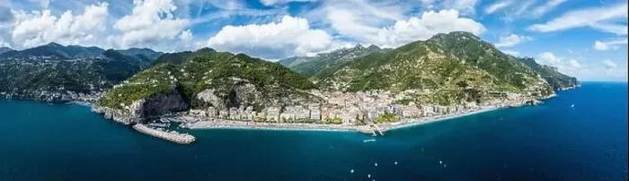 Framed Print : Panorama of Maiori from a drone, Amalfi Coast, Salerno, Campania, Italy, Europe Framed Print : Panorama of Maiori from a drone, Amalfi Coast, Salerno, Campania, Italy, Europe