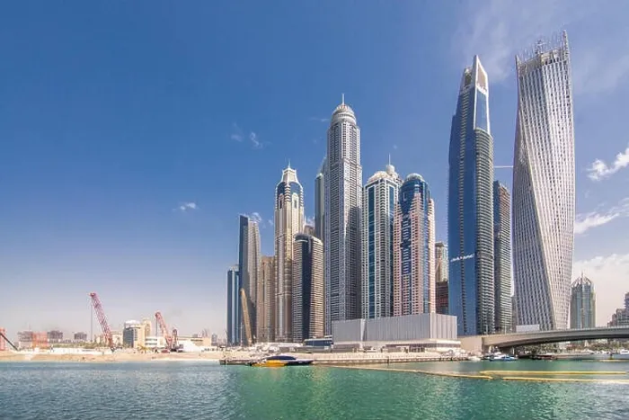 Framed Print : Panorama of modern skyscrapers in the center of luxury Dubai city, Dubai, United Arab Emirates Framed Print : Panorama of modern skyscrapers in the center of luxury Dubai city, Dubai, United Arab Emirates