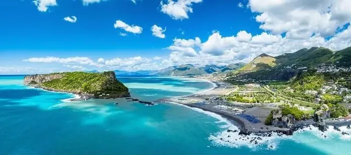 Framed Print : Panorama of Praia a Mare from a drone, Tyrrhenian Sea, Cosenza, Calabria, Italy, Europe Framed Print : Panorama of Praia a Mare from a drone, Tyrrhenian Sea, Cosenza, Calabria, Italy, Europe