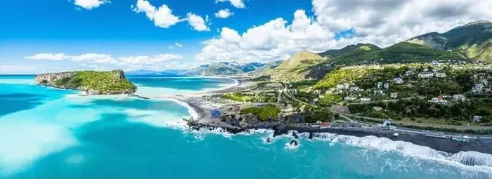 Framed Print : Panorama of Praia a Mare from a drone, Tyrrhenian Sea, Cosenza, Calabria, Italy, Europe Framed Print : Panorama of Praia a Mare from a drone, Tyrrhenian Sea, Cosenza, Calabria, Italy, Europe