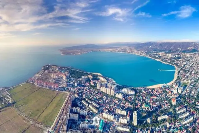 Framed Print : Panorama of the resort of Gelendzhik with a drone Framed Print : Panorama of the resort of Gelendzhik with a drone