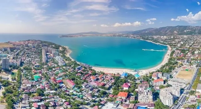 Framed Print : Panorama of the resort of Gelendzhik with a drone Framed Print : Panorama of the resort of Gelendzhik with a drone