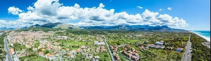 Framed Print : Panorama of Scalea from a drone, Cosenza, Calabria, Italy Framed Print : Panorama of Scalea from a drone, Cosenza, Calabria, Italy