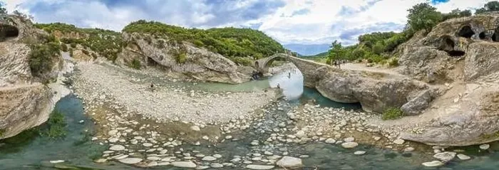 Framed Print : Panorama of thermal springs in Canyon Langarica in Albania, Europe, Summer 2022 Framed Print : Panorama of thermal springs in Canyon Langarica in Albania, Europe, Summer 2022