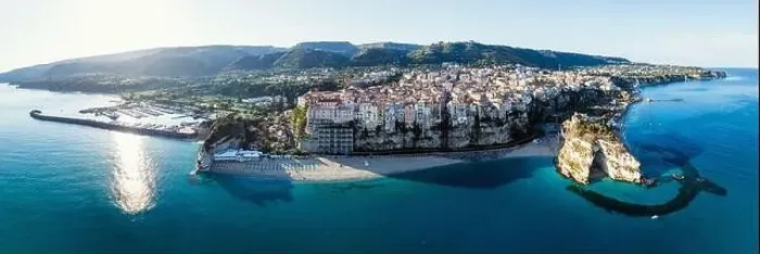 Framed Print : Panorama of Tropea from a drone, Tyrrhenian Sea, Calabria, Italy, Europe Framed Print : Panorama of Tropea from a drone, Tyrrhenian Sea, Calabria, Italy, Europe