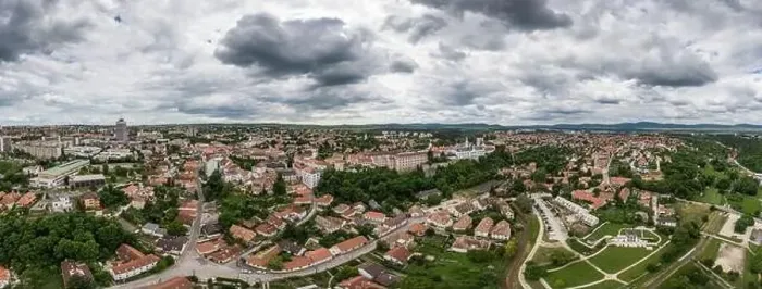 Framed Print : Panorama of Veszprem with cloudy sky Framed Print : Panorama of Veszprem with cloudy sky