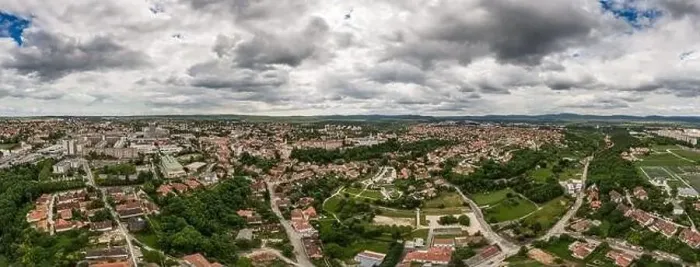 Framed Print : Panorama of Veszprem with cloudy sky Framed Print : Panorama of Veszprem with cloudy sky