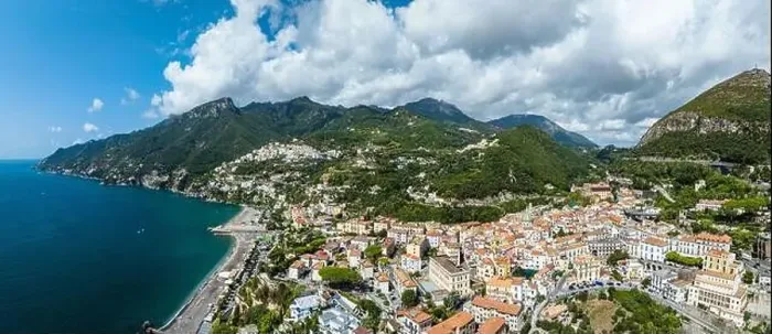 Framed Print : Panorama of Vietri sul Mare from a drone, Amalfi Coast, Salerno, Campania, Italy Framed Print : Panorama of Vietri sul Mare from a drone, Amalfi Coast, Salerno, Campania, Italy