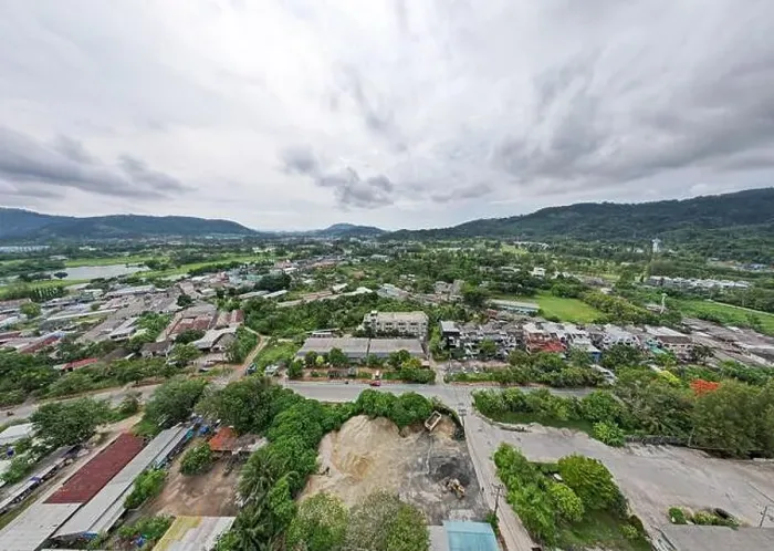 Framed Print : Panorama view Aerial view of Kathu district Phuket Thailand from Drone camera High angle view Framed Print : Panorama view Aerial view of Kathu district Phuket Thailand from Drone camera High angle view