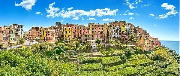 Panorama view of Croniglia, Cinque Terre, Liguria, Italy