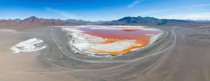 Framed Print : Panorama view of Laguna Colorada