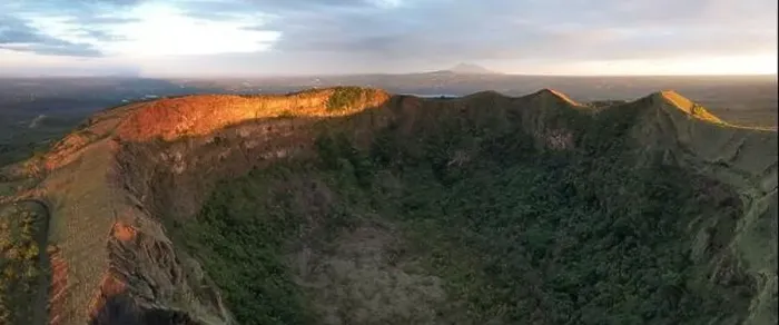 Framed Print : Panorama view of Masaya volcano park aerial drone view Framed Print : Panorama view of Masaya volcano park aerial drone view