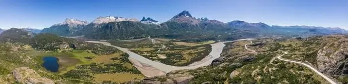 Framed Print : Panorama view from the viewpoint Mirador Rio Ibañez at the Carretera Austral in Patagonia, Chile Framed Print : Panorama view from the viewpoint Mirador Rio Ibañez at the Carretera Austral in Patagonia, Chile