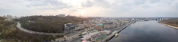 Framed Print : The full panoramic 360 aerial view from the drone Framed Print : The full panoramic 360 aerial view from the drone