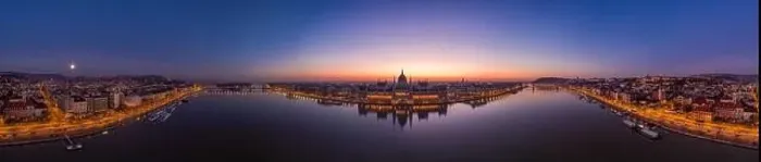 Framed Print : Panoramic aerial drone shot of Hungarian Parliament lights off sunrise in Budapest dawn Framed Print : Panoramic aerial drone shot of Hungarian Parliament lights off sunrise in Budapest dawn