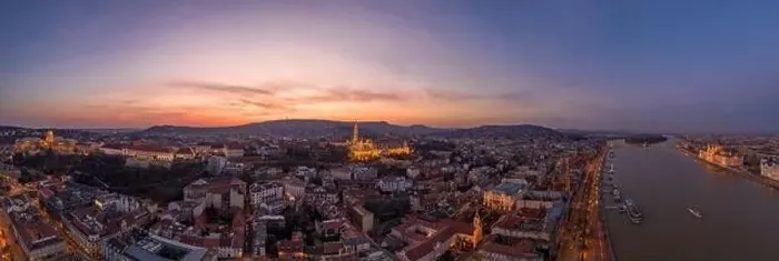 Framed Print : Panoramic aerial drone shot of lighted Matthias Church Buda castle on Buda Hill by Danube in Budapest sunset Framed Print : Panoramic aerial drone shot of lighted Matthias Church Buda castle on Buda Hill by Danube in Budapest sunset