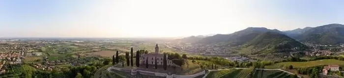 Framed Print : Panoramic Aerial footage view from the drone of a ancient fortress built on a green hill, Gussago, Bergamo, Italy Framed Print : Panoramic Aerial footage view from the drone of a ancient fortress built on a green hill, Gussago, Bergamo, Italy