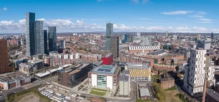 Framed Print : Panoramic aerial image of Beetham Tower Framed Print : Panoramic aerial image of Beetham Tower
