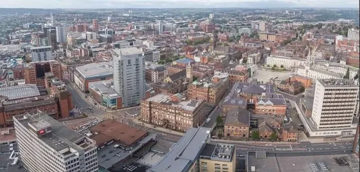 Framed Print : Panoramic aerial image of Leeds city centre, Yorkshire, UK taken over Merrion Way Framed Print : Panoramic aerial image of Leeds city centre, Yorkshire, UK taken over Merrion Way