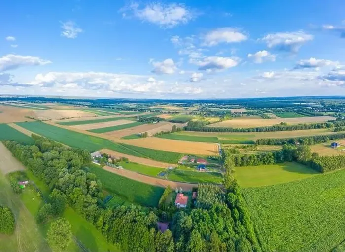 Framed Print : Panoramic Aerial vast green field view - Agriculture field aerial photo - Green landscapes drone photo Framed Print : Panoramic Aerial vast green field view - Agriculture field aerial photo - Green landscapes drone photo