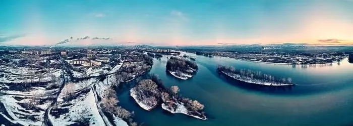 Framed Print : Panoramic aerial view: beautiful spring landscape Framed Print : Panoramic aerial view: beautiful spring landscape