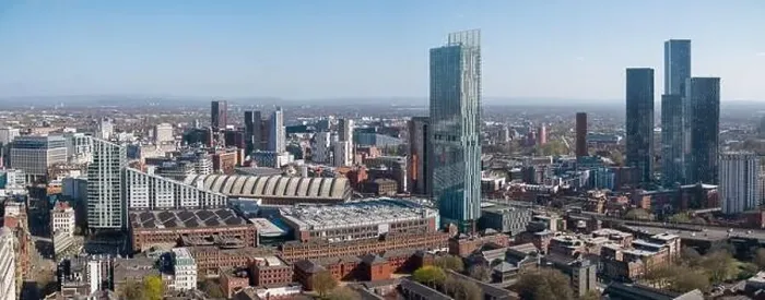 Framed Print : Panoramic aerial view of Beetham Tower Framed Print : Panoramic aerial view of Beetham Tower