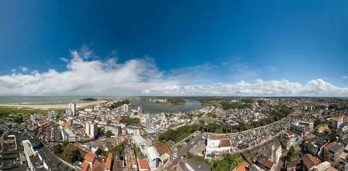 Framed Print : Panoramic aerial view of the city of Ilhéus Bahia Brazil Framed Print : Panoramic aerial view of the city of Ilhéus Bahia Brazil