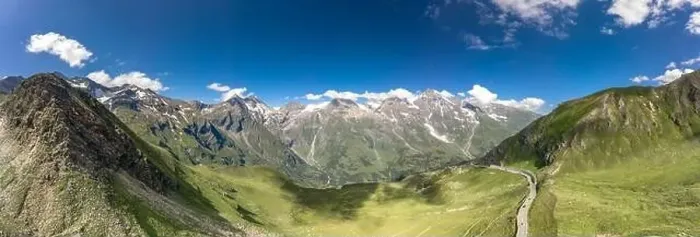 Framed Print : Panoramic aerial view of Grossglockner mountain along Taxenbacher Fusch high alpine road in Austria Tirol Framed Print : Panoramic aerial view of Grossglockner mountain along Taxenbacher Fusch high alpine road in Austria Tirol