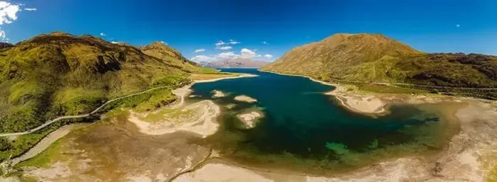 Framed Print : Panoramic drone aerial photos of Lake Hawea and mountains, South Island, New Zealand Framed Print : Panoramic drone aerial photos of Lake Hawea and mountains, South Island, New Zealand