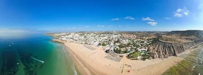 Framed Print : Panoramic Drone Aerial Praia Da Luz Beach Lagos Portugal Algarve Framed Print : Panoramic Drone Aerial Praia Da Luz Beach Lagos Portugal Algarve