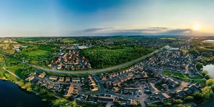 Framed Print : Panoramic drone aerial view of Manvers Lake, Rotherham, South Yorkshire, Wath upon Dearne Framed Print : Panoramic drone aerial view of Manvers Lake, Rotherham, South Yorkshire, Wath upon Dearne
