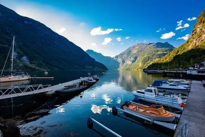 Framed Print : Panoramic and drone landscape of Geiranger fjords, Geirangerfjord, Norway Framed Print : Panoramic and drone landscape of Geiranger fjords, Geirangerfjord, Norway