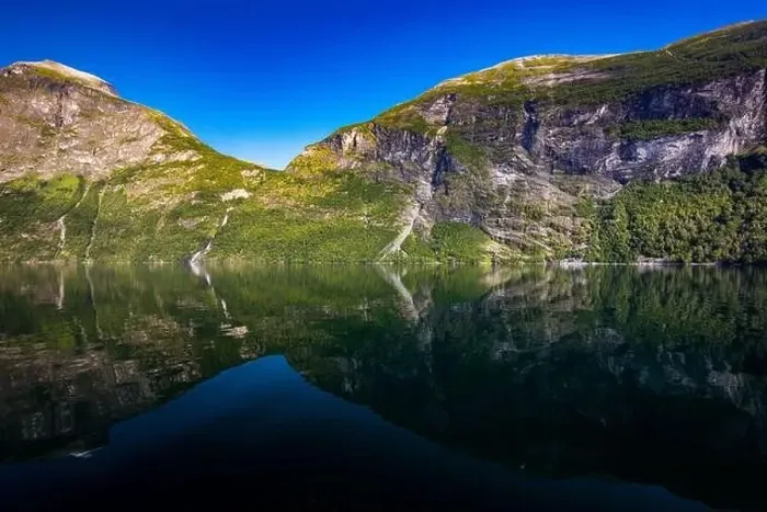 Framed Print : Panoramic and drone landscape of Geiranger fjords, Geirangerfjord, Norway Framed Print : Panoramic and drone landscape of Geiranger fjords, Geirangerfjord, Norway
