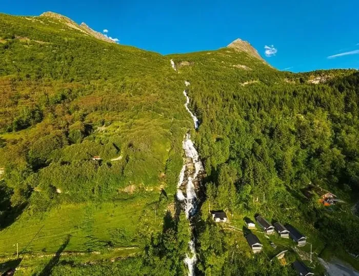 Framed Print : Panoramic and drone landscape of Geiranger fjords, Geirangerfjord, Norway Framed Print : Panoramic and drone landscape of Geiranger fjords, Geirangerfjord, Norway