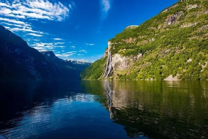 Framed Print : Panoramic and drone landscape of Geiranger fjords, Geirangerfjord, Norway Framed Print : Panoramic and drone landscape of Geiranger fjords, Geirangerfjord, Norway