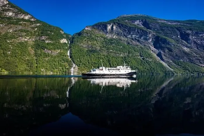 Framed Print : Panoramic and drone landscape of Geiranger fjords, Geirangerfjord, Norway Framed Print : Panoramic and drone landscape of Geiranger fjords, Geirangerfjord, Norway