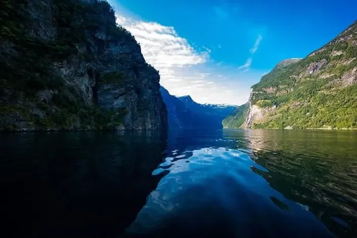 Framed Print : Panoramic and drone landscape of Geiranger fjords, Geirangerfjord, Norway Framed Print : Panoramic and drone landscape of Geiranger fjords, Geirangerfjord, Norway
