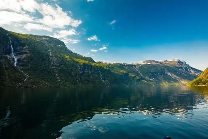 Framed Print : Panoramic and drone landscape of Geiranger fjords, Geirangerfjord, Norway Framed Print : Panoramic and drone landscape of Geiranger fjords, Geirangerfjord, Norway
